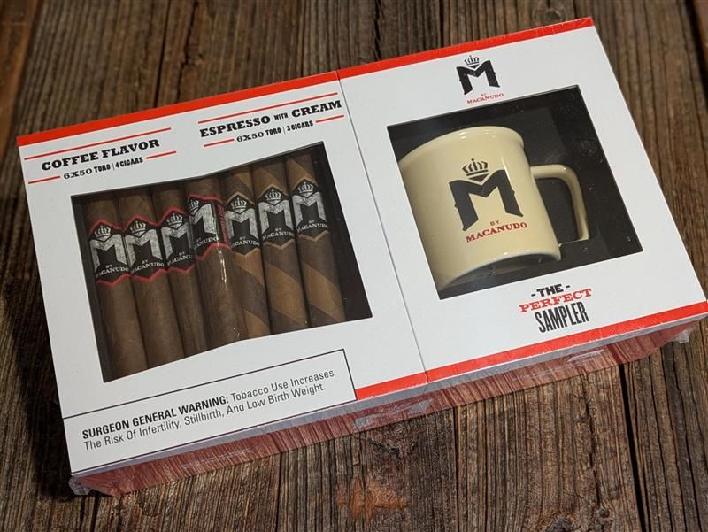 M by Macanudo Coffee &amp; Espresso Mug Sampler, Single/Box: (Single Pack of 7)