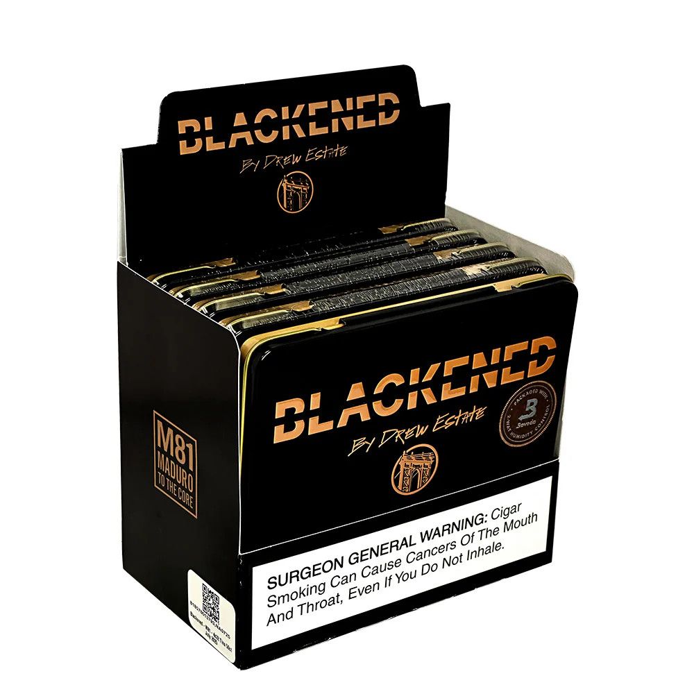 Blackened M81 Maduro Cigarillos, Single/Box: (Single Tin of 10)