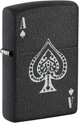 Zippo 81405 Ace of Spades Black Crackle