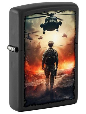 Zippo 81683 Soldier and Helicopter