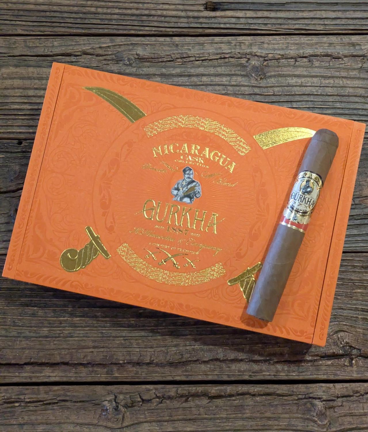 Gurkha Nicaragua Cask Collection, Size: Toro (6 x 50), Single/Box: (Single)
