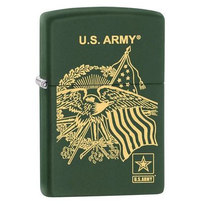 Zippo 77658 U.S. Army, Eagle and Flag - Green Matte