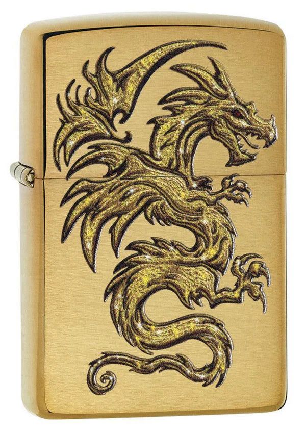 Zippo 29725 Gold Dragon Design