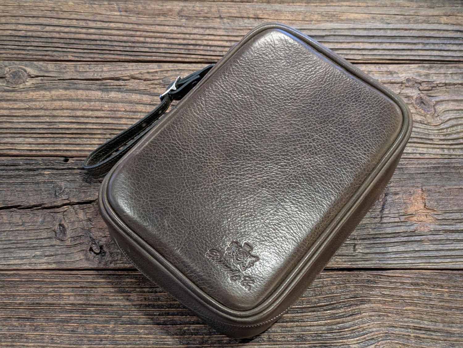 Brizard &amp; Co. Havana Traveler Antique Olive w/ Flask, Case, &amp; Magnetic Pouches
