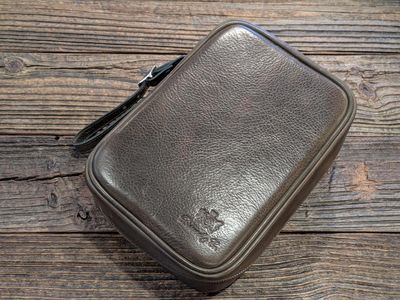 Brizard &amp; Co. Havana Traveler Antique Olive w/ Flask, Case, &amp; Magnetic Pouches