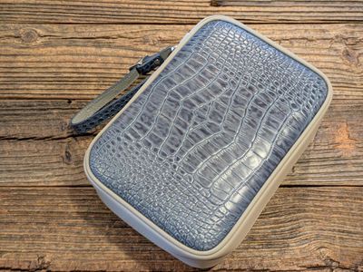 Brizard &amp; Co. Havana Traveler Croco Pattern Indigo