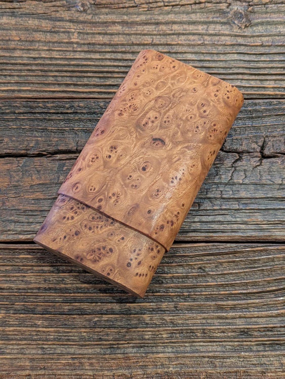 Brizard &amp; Co. Cigar Case Showband 3 Gordo Carpathian Burl