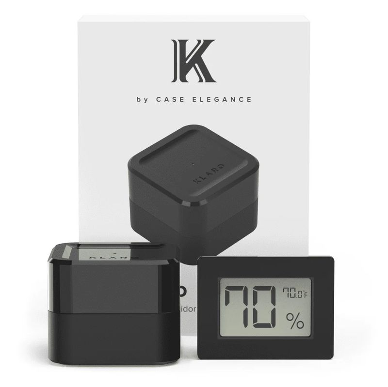 Klaro Valet Smart Humidor MAG Black Finish