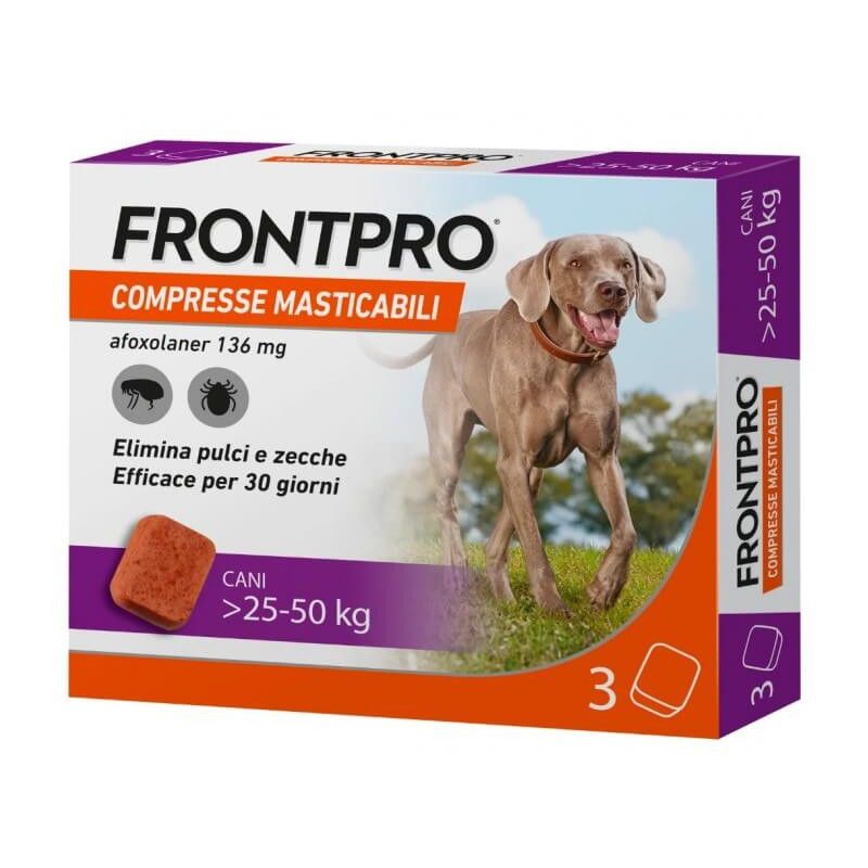 FRONTPRO 25-50KG KG 3 COMPRESSE ANTIPARASSITARIE
