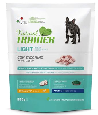NATURAL TRAINER SMALL/TOY ADULT LIGHT TACCHINO 800G
