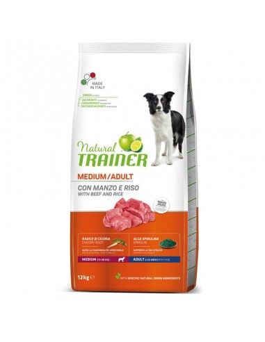 NATURAL TRAINER ADULT MEDIUM MANZO E RISO 12KG