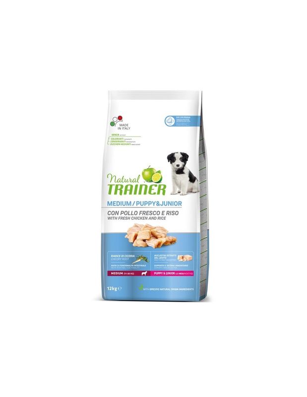NATURAL TRAINER MEDIUM PUPPY/JUNIOR 12KG NATURAL TRAINER MEDIUM PUPPY/JUNIOR 12KG