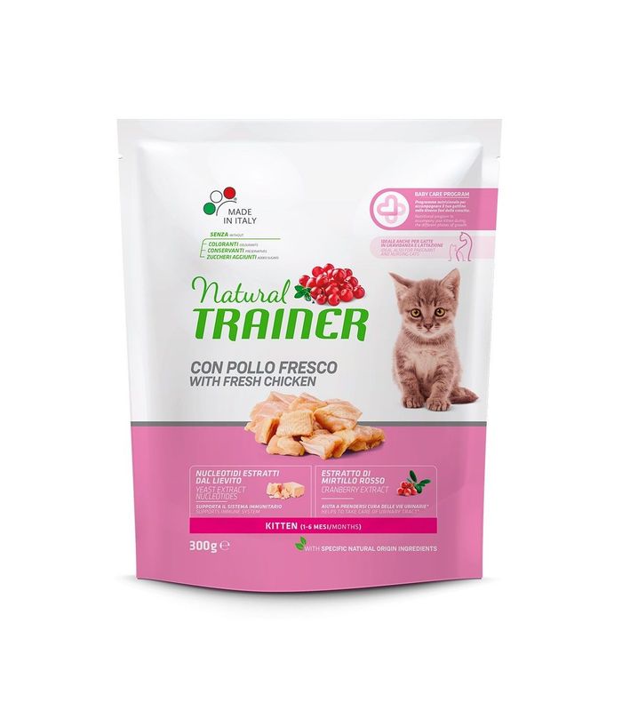 NATURAL TRAINER KITTEN POLLO FRESCO 300GR