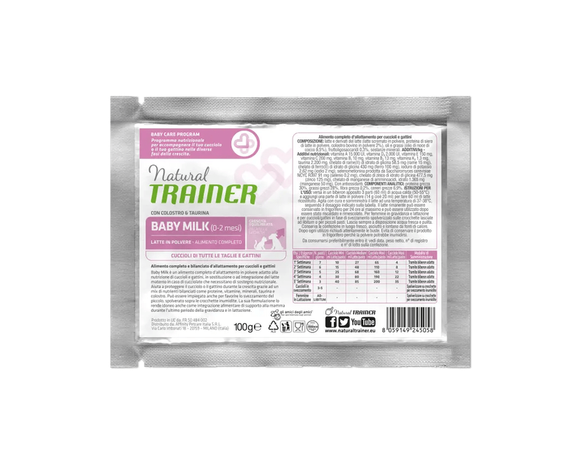 NATURAL TRAINER BABY MILK  DA 100G