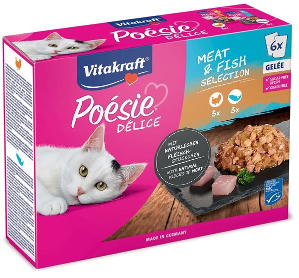 Poésie Délice sauce MULTIPACK 3x con tacchino, 3x con salmone