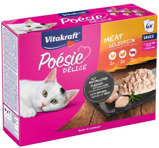 Poésie Délice sauce MULTIPACK 2x con pollo, 2x con manzo, 2x tacchino