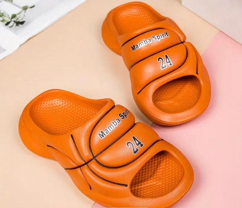 Basketball Slippers In Orange!😍🏀