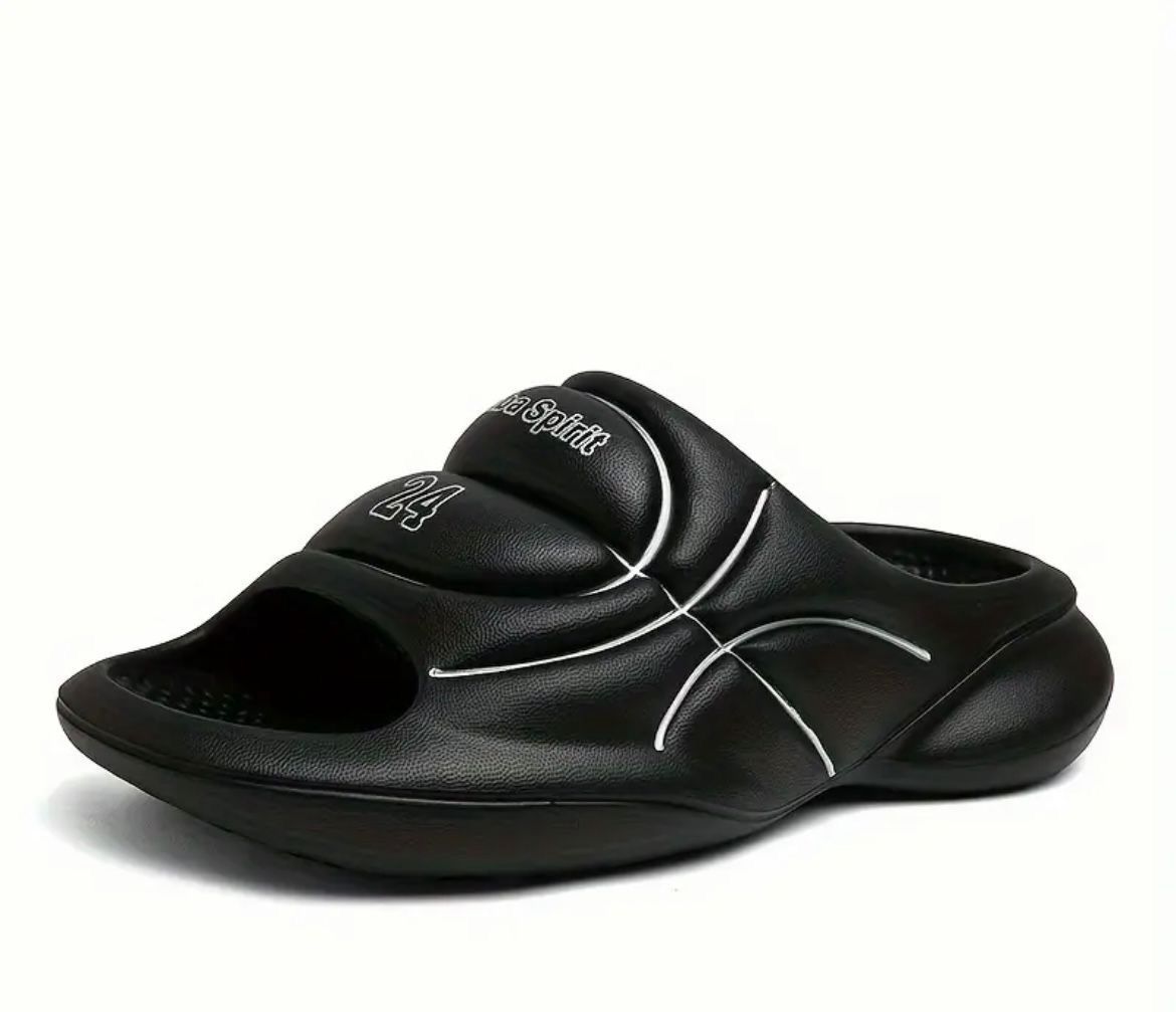 Basketball Slippers In Black!😍🏀🏀