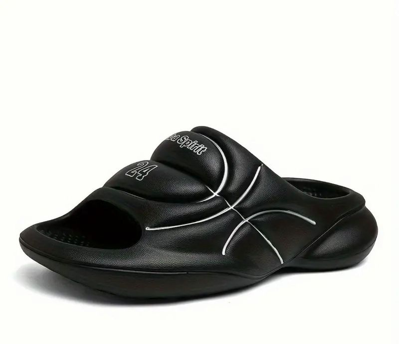Basketball Slippers In Black!😍🏀🏀