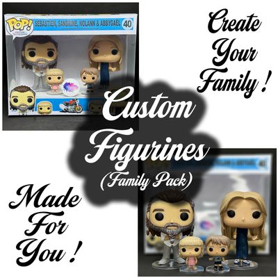 4Pack Famille : Figurines Personnalisées