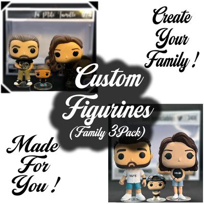 3Pack Famille : Figurines Personnalisées