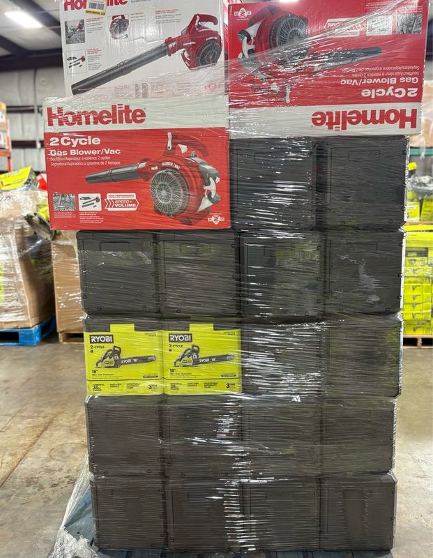 Gas Chainsaw and Blower Pallet