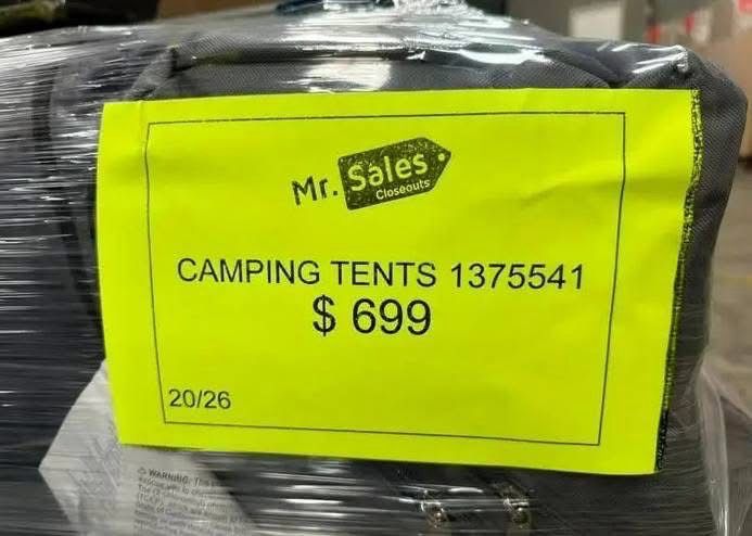 Tent and Camping House Pallets Available