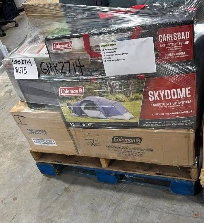 CAMPING EQUIPMENT PALLET