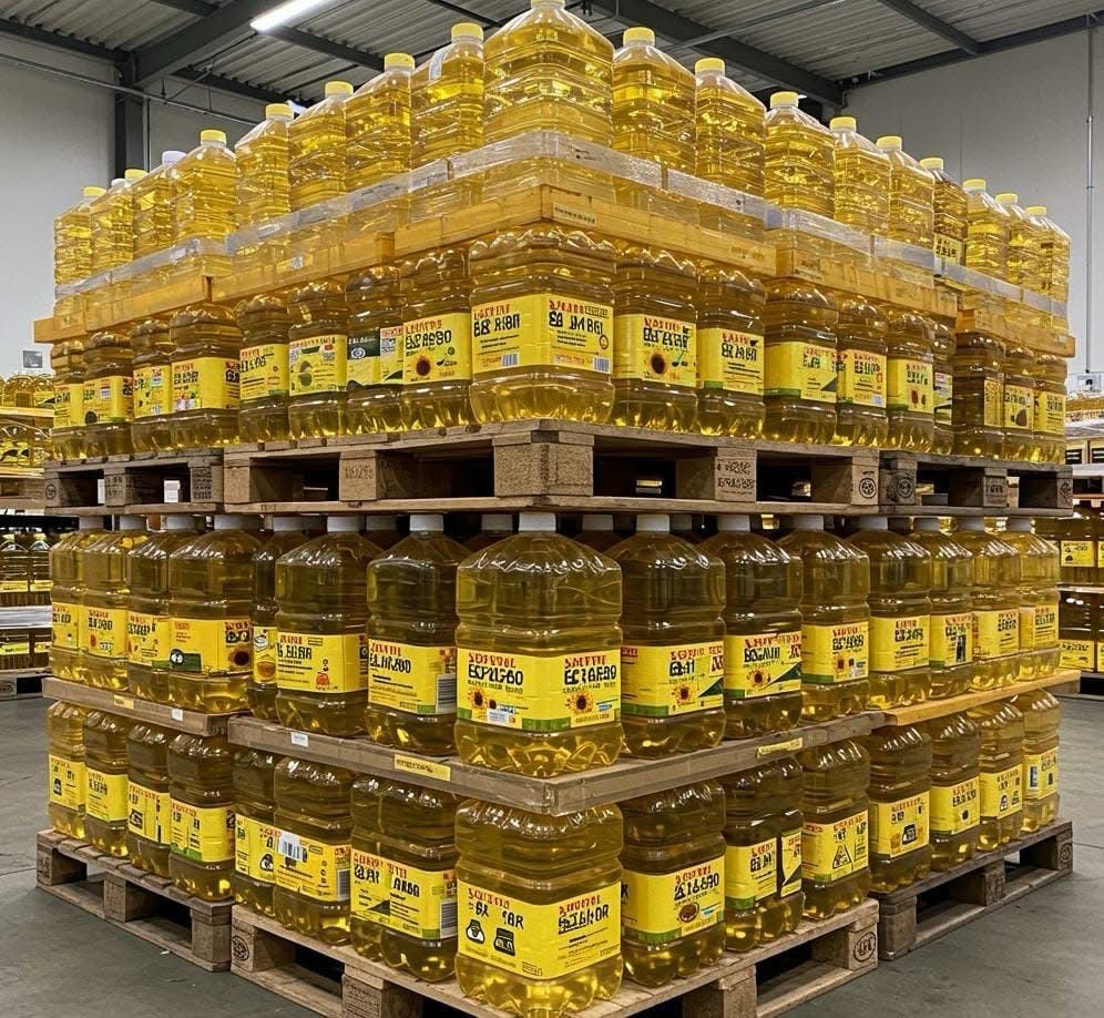 Refined Sunflower Oil Liquidation Pallet – Bulk Wholesale at Only $1200