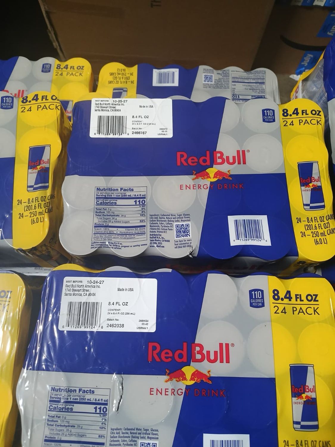 Red Bull Pallets Available Now!