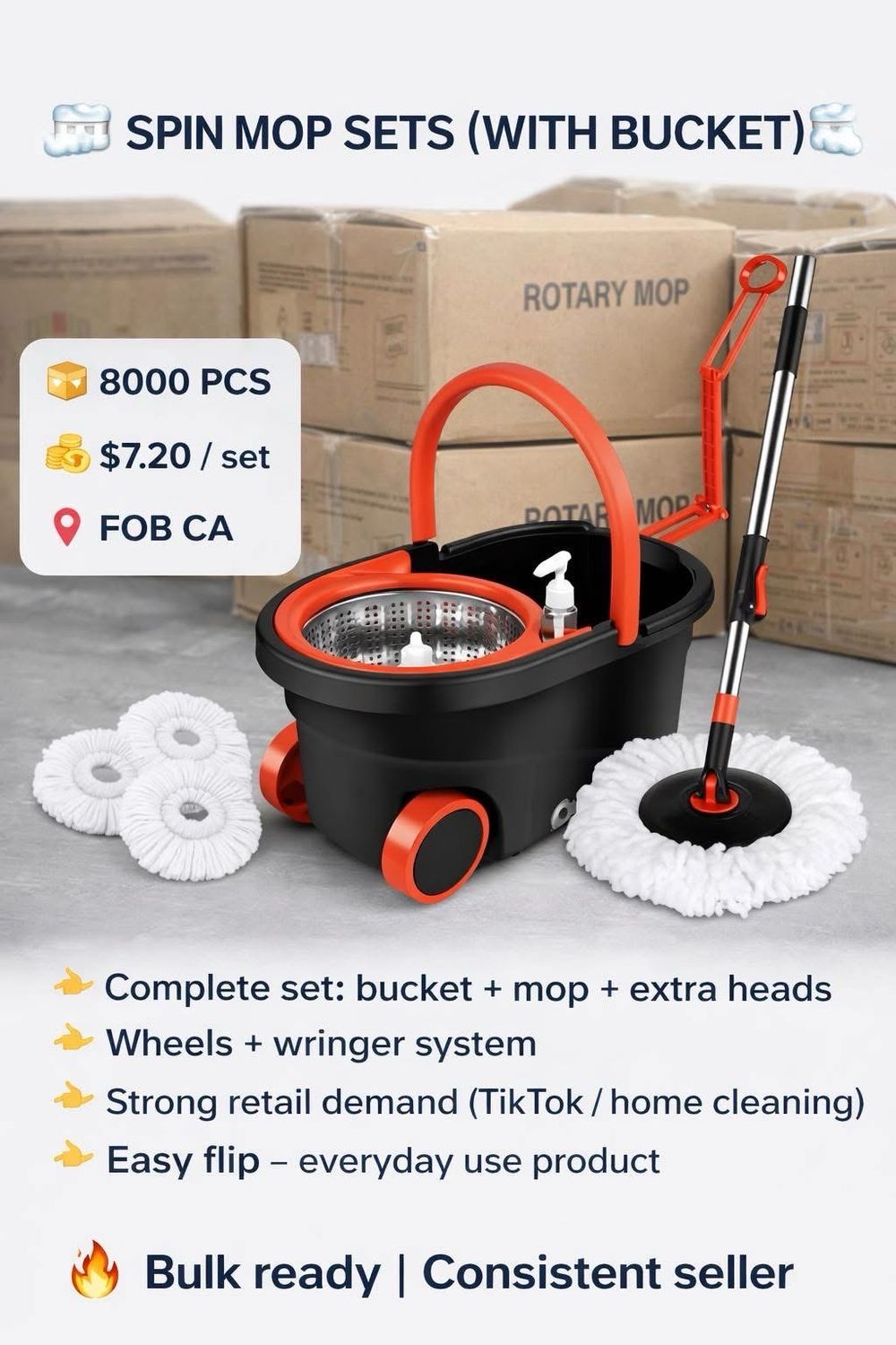 🧼 SPIN MOP SETS (WITH BUCKET) 🧼