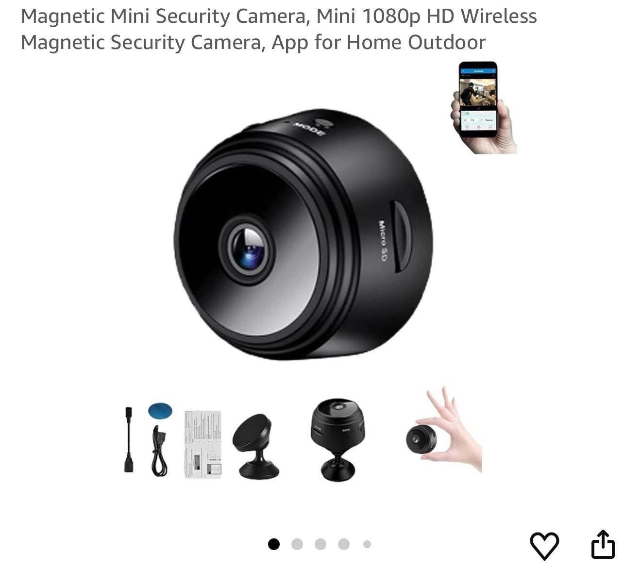 Magnetic Mini Security Camera (1080P HD)