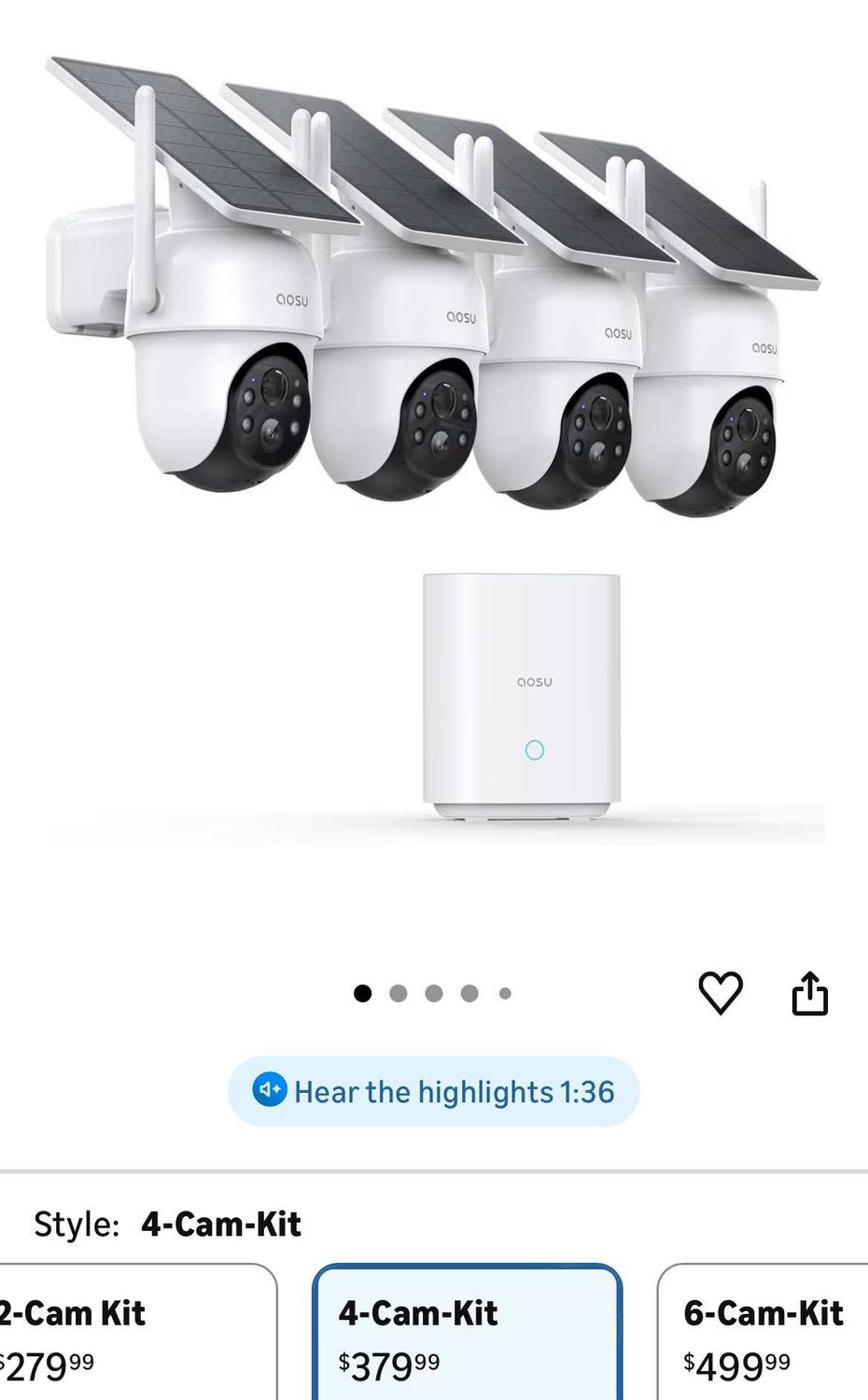 Wireless Solar Camera System Per Box $20