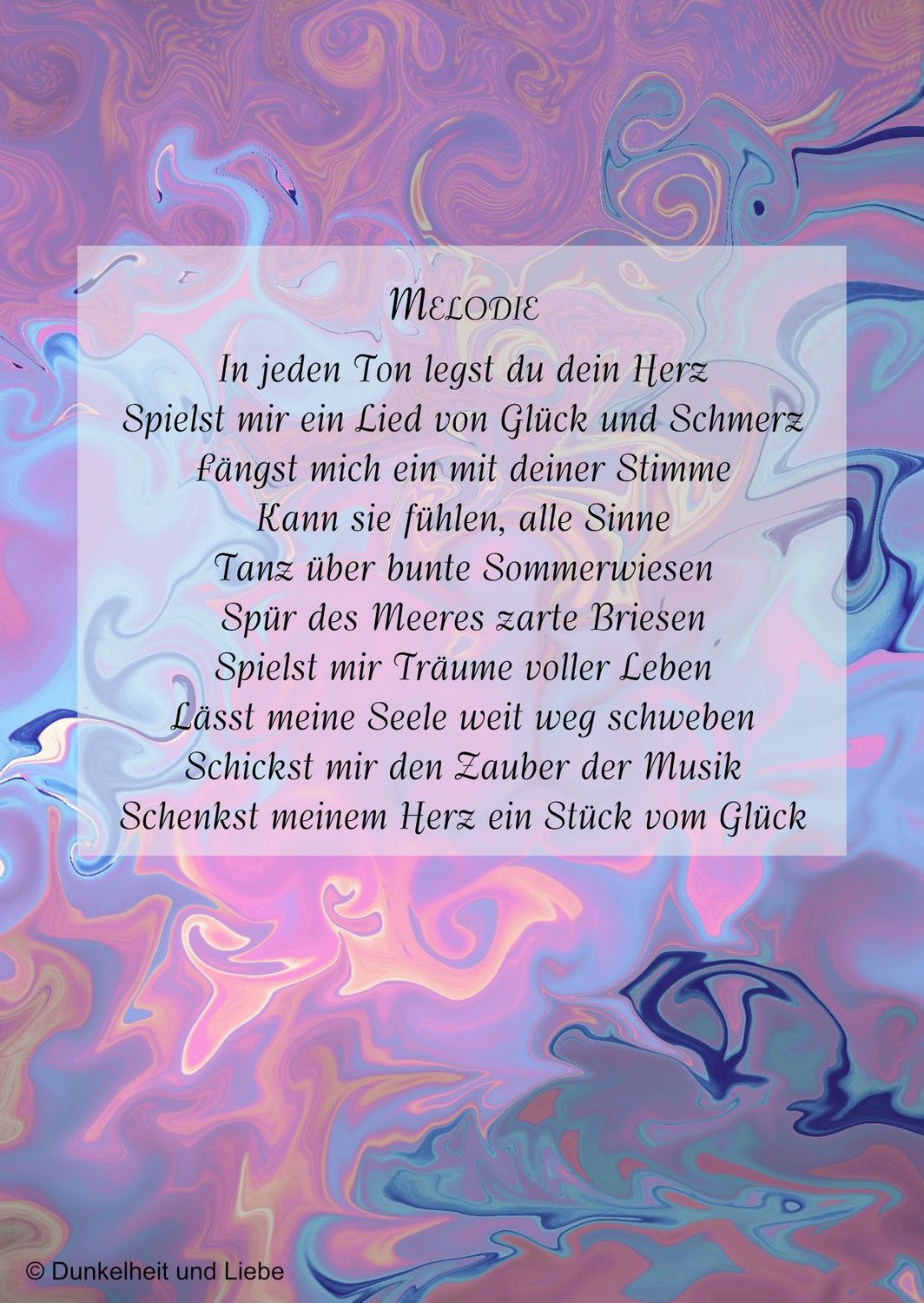 Postkarte Melodie