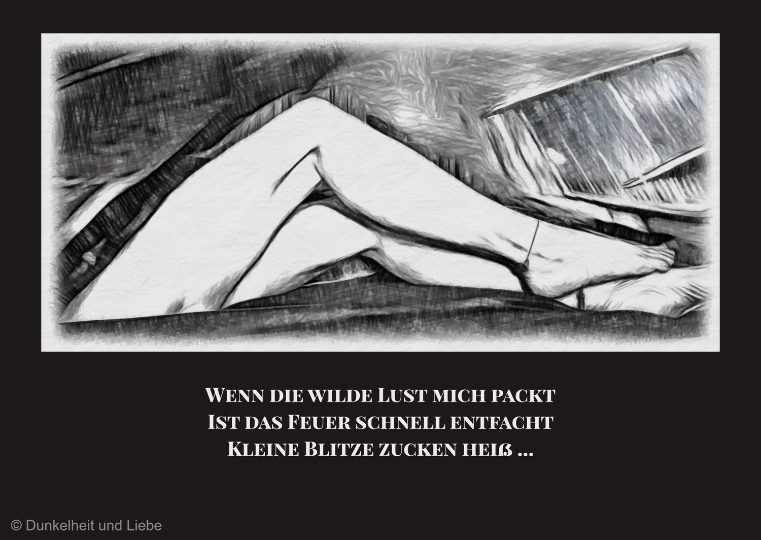Postkarte Wenn die wilde Lust