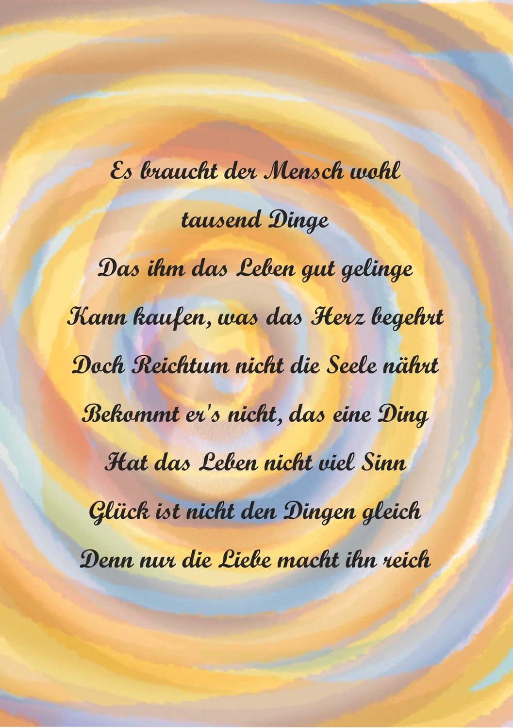 Postkarte 1000 Dinge