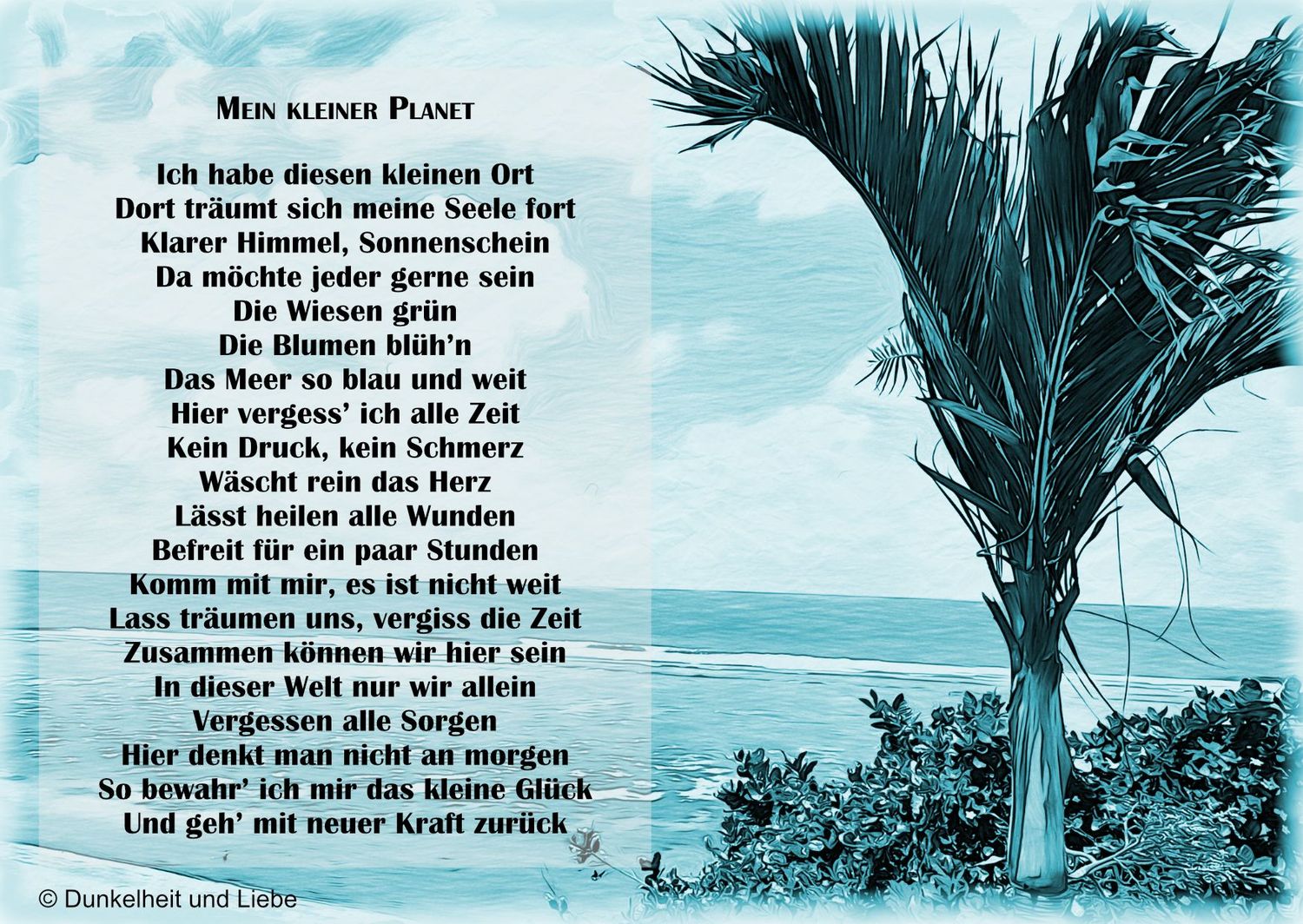 Postkarte Mein kleiner Planet