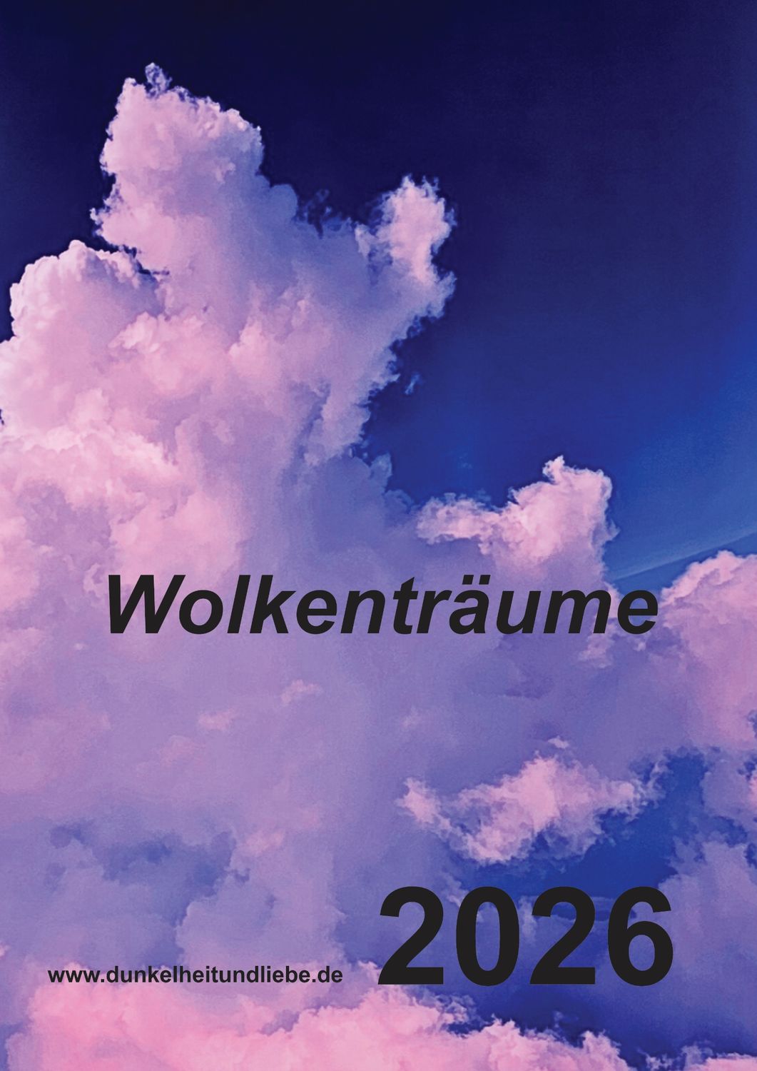 "Wolkenträume" Wandkalender 2026 A4 mit Spiralbindung