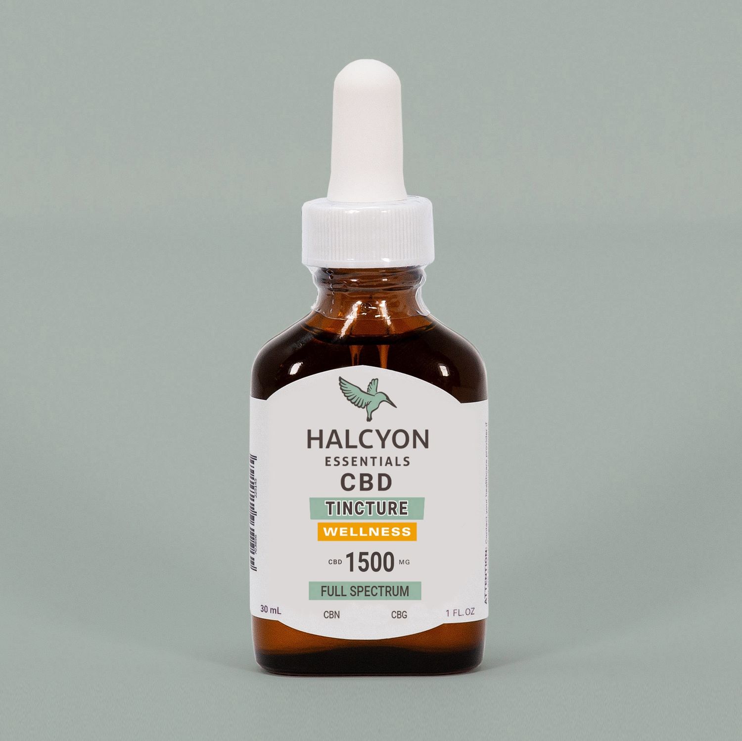 Halcyon - CBD Full Spectrum Oil Tincture, 1500mg w/THC