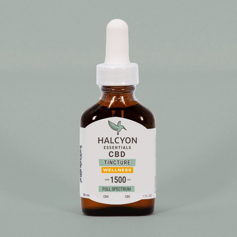 Halcyon - CBD Full Spectrum Oil Tincture, 1500mg w/THC