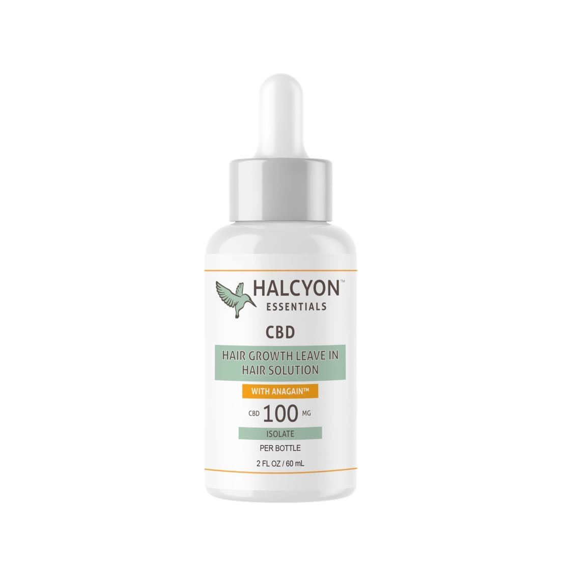 Halcyon - CBD Hair Growth Scalp Treatment + AnaGain, 100mg ISO 60mL
