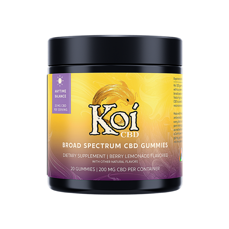 Koi CBD Gummies | Broad Spectrum Anytime Balance CBD Gummies