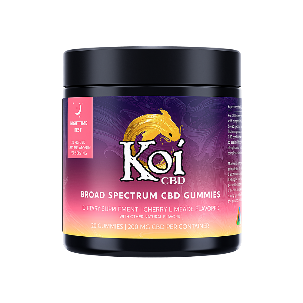 Koi CBD Gummies | Broad Spectrum Night Ease Gummies