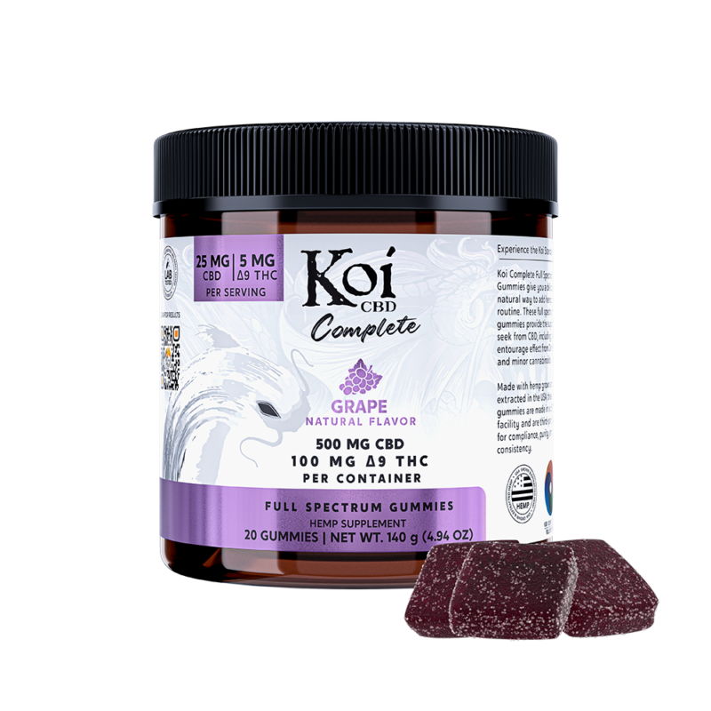 Koi Complete Full Spectrum CBD Gummies, Flavor: Grape