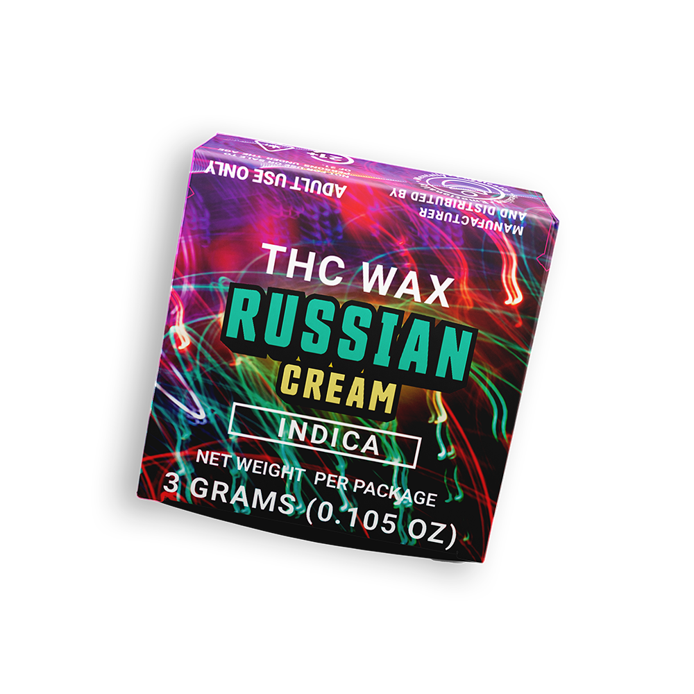 DELTA 8 THC WAX THREE GRAMS RUSSIAN CREAM INDICA