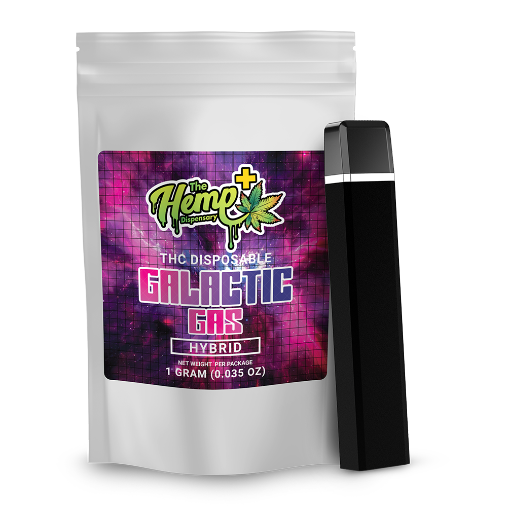 DELTA 8 THC DISPOSABLE VAPE ONE GRAM HYBRID GALACTIC GAS