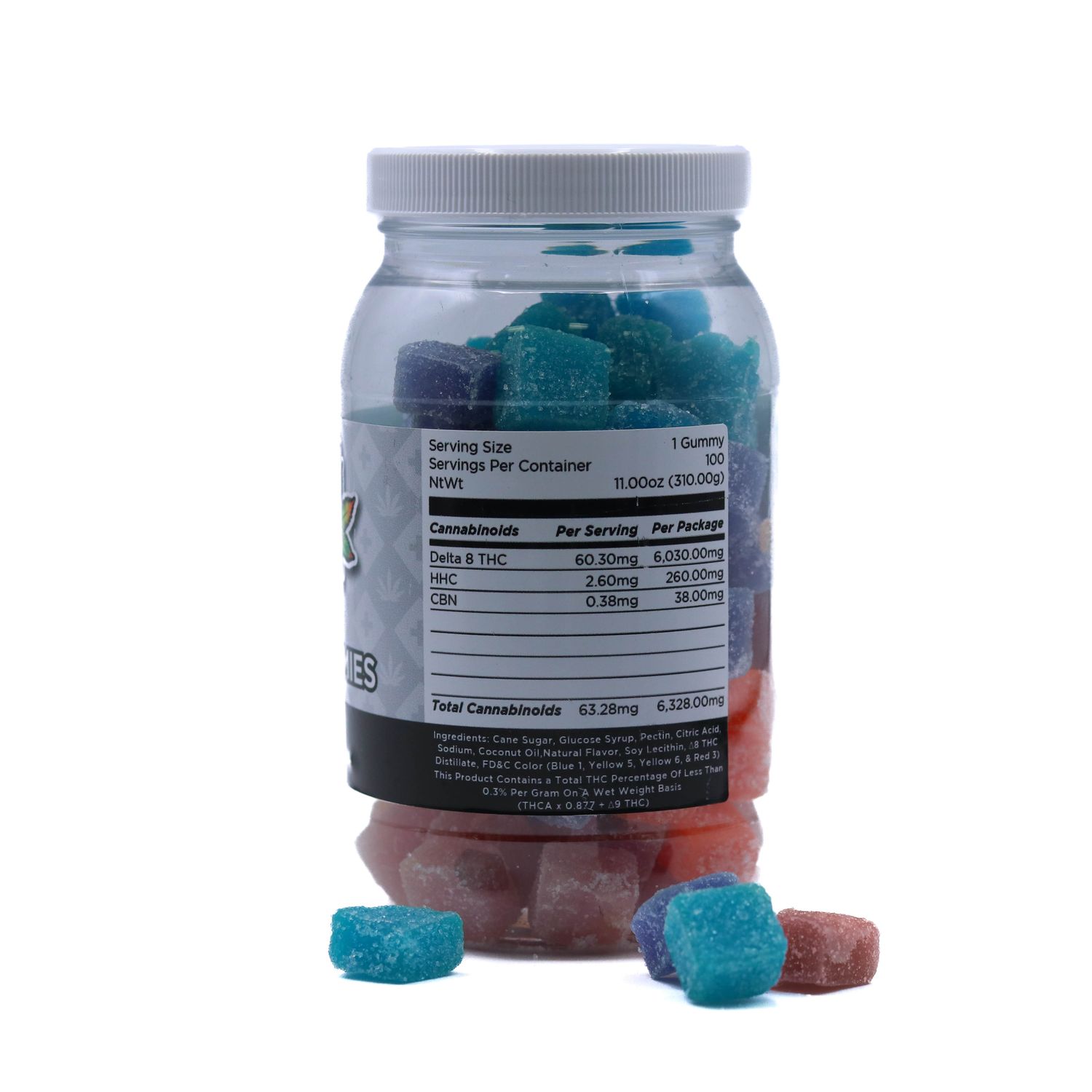 DELTA 8 THC GUMMIES 90MG FRUIT VARIETY