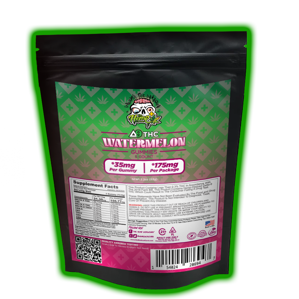 DELTA 9 THC GUMMIES 35MG WATERMELON