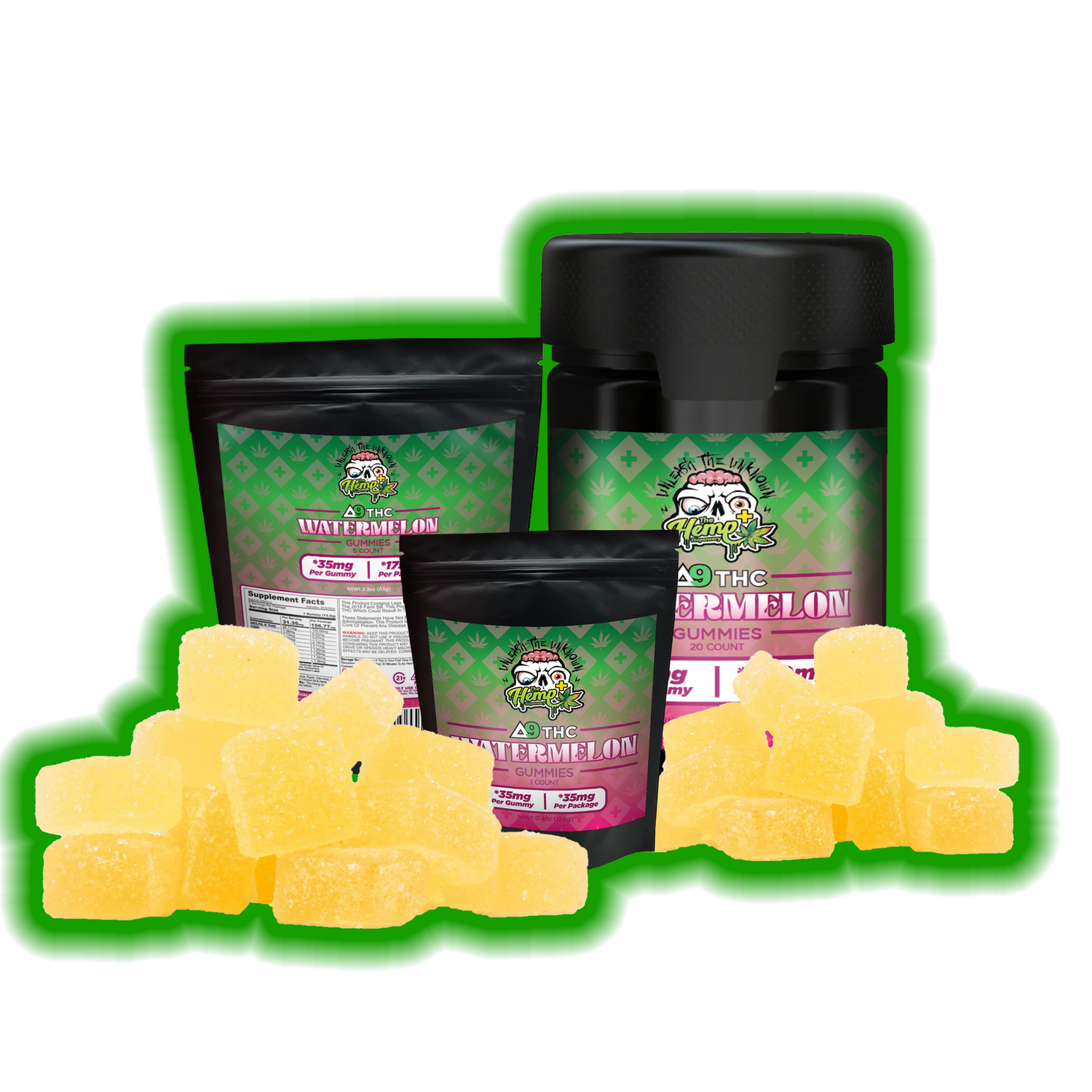 DELTA 9 THC GUMMIES 35MG WATERMELON