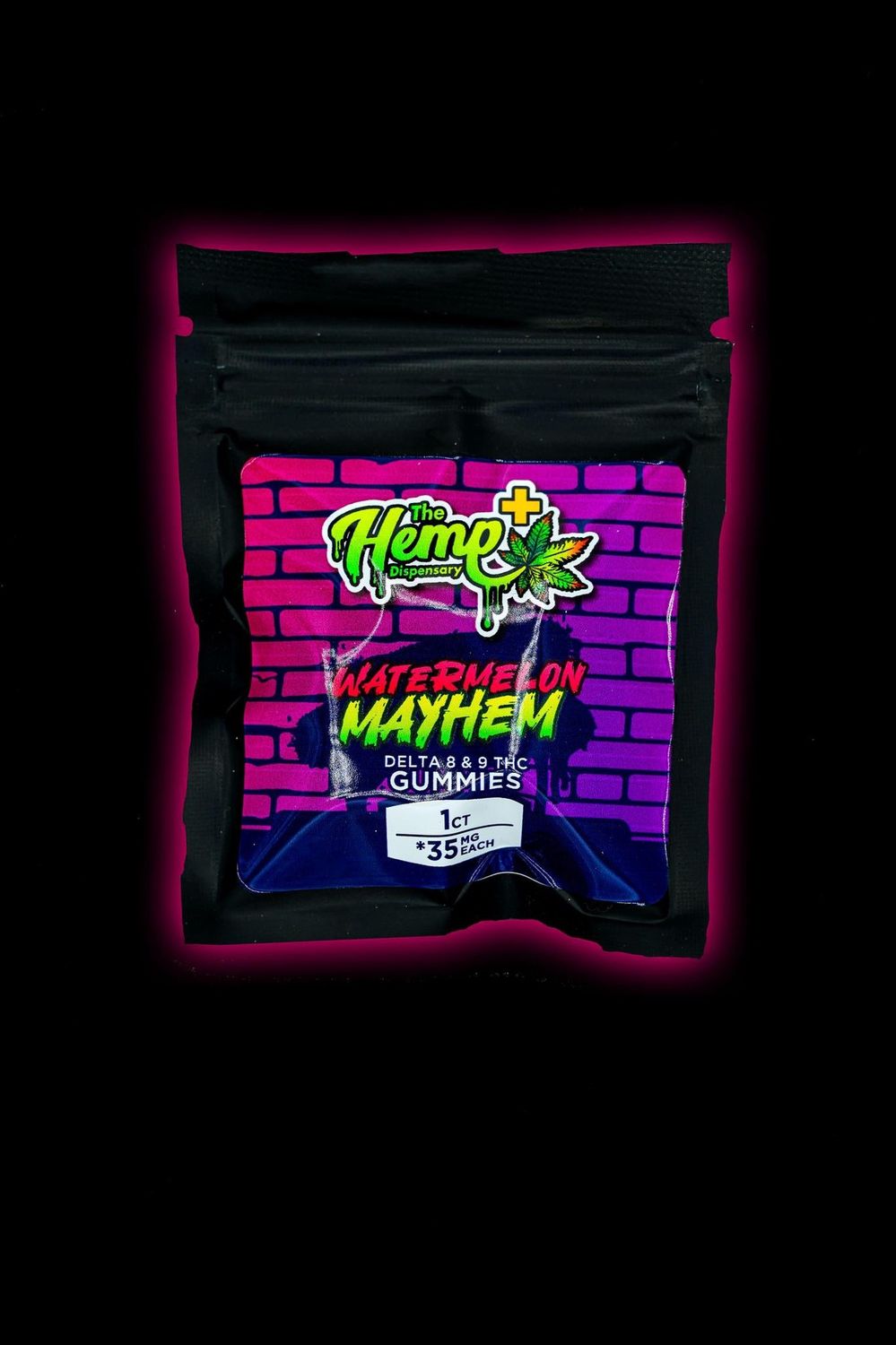 DELTA 8 THC/DELTA 9 THC GUMMIES MAYHEM 35MG WATERMELON